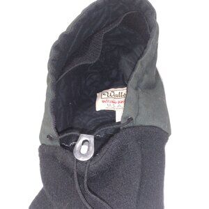 Insulated Hood Walls Blizzard Pruf Adult Canvas Winter Hat USA  Green & Black